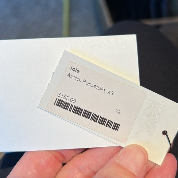 Joie Silk Alicia Racerback Tank Ivory NWT - Picture 10 of 10